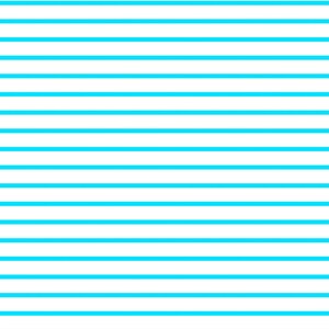 Op de afbeelding: Een witte achtergrond met dunne, horizontale, turquoise blauwe lijnen.