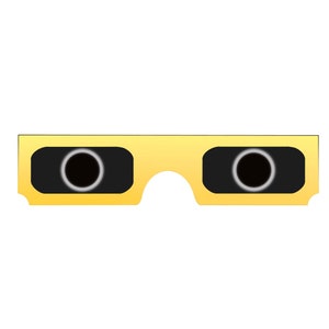 Gafas Total Solar Eclipse Tierra Luna Scrapbook Diseño Digital Scrapbooking pegatina Embellecimiento PNG