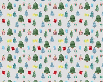 Onder de kerstboom naadloos patroonontwerp sublimatie digitaal scrapbookpapier 12 x 12