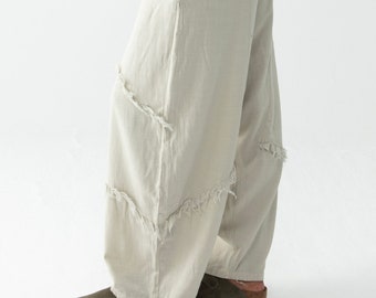 Unisex Harem Pants: GOTS Cotton Bohemian Yoga Loungewear