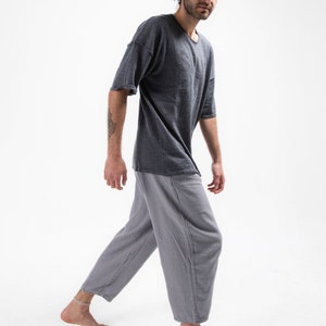 Premium 100% Cotton Pants: Comfy and Stylish Handicraft Cotton Harem Pants, Yoga Pants, Casual Trousers, Hippie Baggy Boho meditation 画像 2