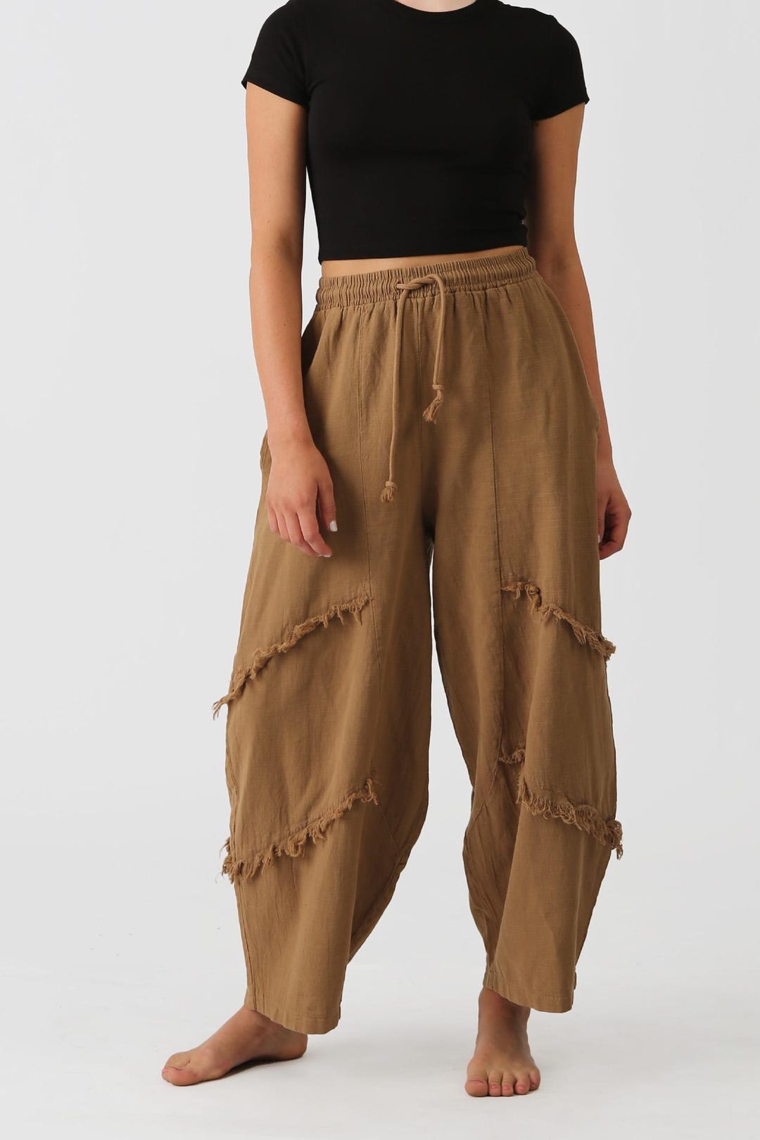 パンツ louren linen like cocoon pants ZOZOTOWN限定》【Louren/ローレン】2tuck cocoon pants/2タック