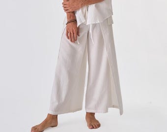 Boho Cotton Harem Pants: Japanese Style Wide Leg Yoga Loungewear