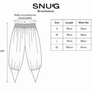 Sarouel unisexe en lin beige : pantalon de yoga bohème image 10
