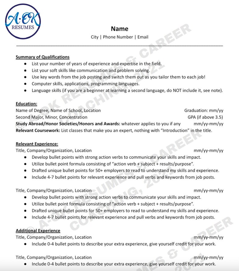 Resume Template, Ticket to your Interview, Get Hired, ATS/RTS, for MS Word, Pages, and Google Docs, Professional, Modern, and Executive 2022 image 1