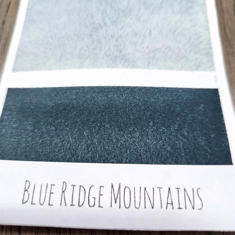 Blue Ridge Cool Lettering Blue Ridge Mountains Matte Watercolor Paint | Quarter Pan, Half Pan ...