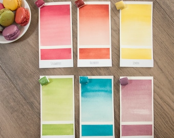 Macaron Delights Watercolor Paint Set | Mini, Quarter Pan, Half Pan, Full Pan | Fine Art, Journaling, Calligraphy, Gift