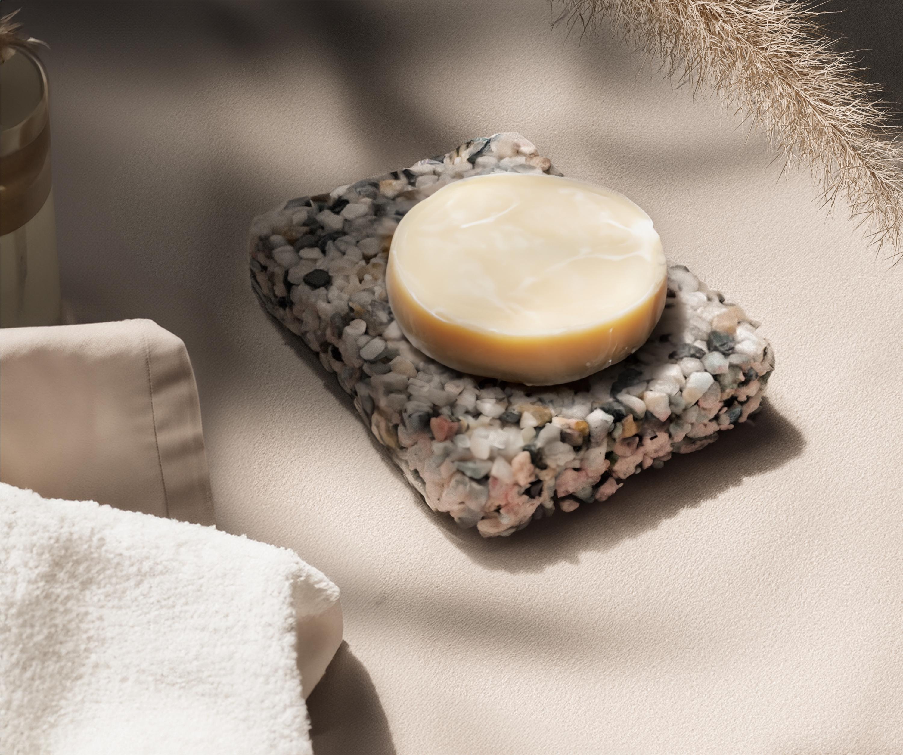 Boho Soap Tray Modern Bathroom Decor Housewarming Gift Pebble Rocks ...