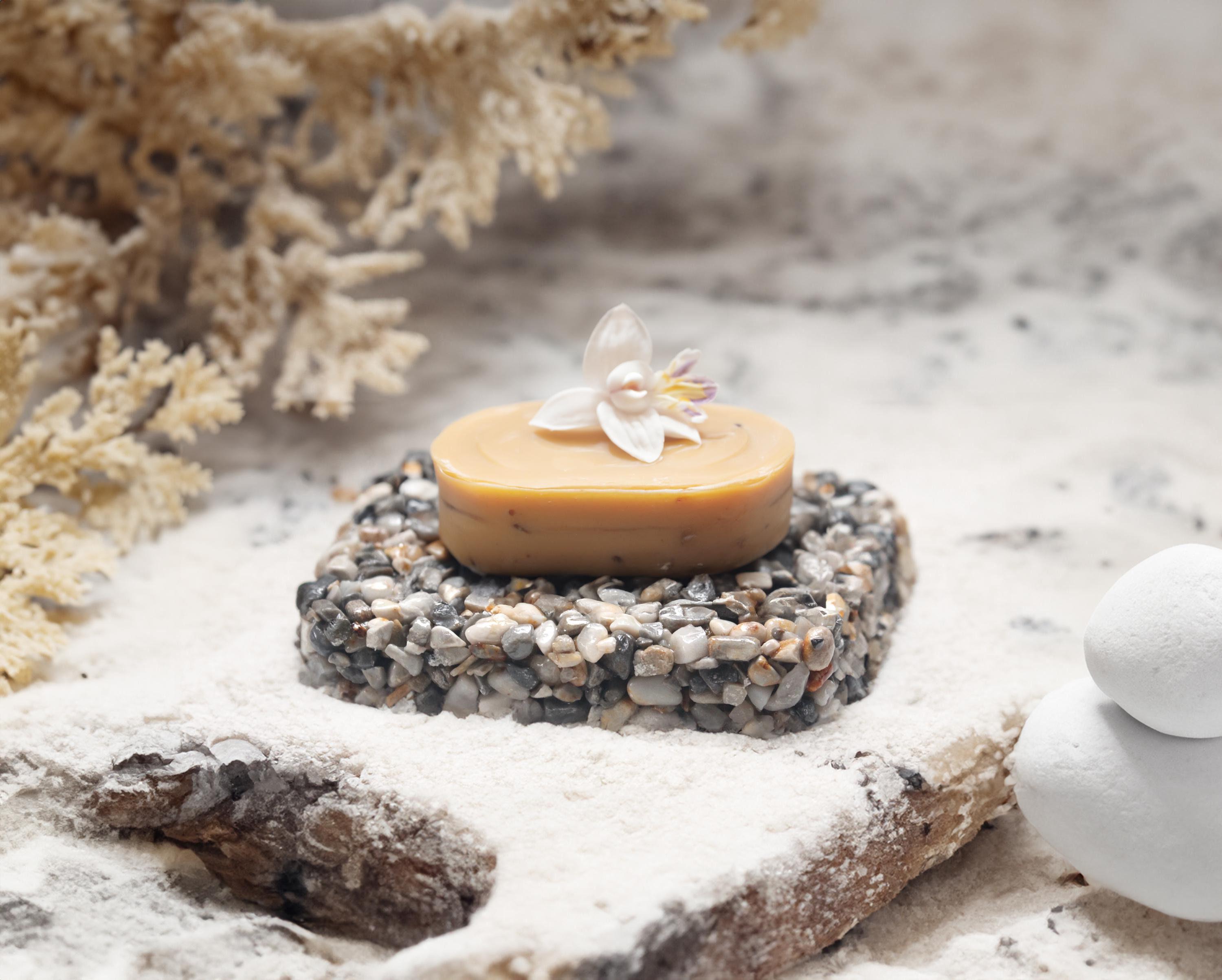 Boho Soap Tray Modern Bathroom Decor Housewarming Gift Pebble Rocks ...