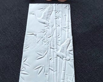 10 pañuelos/ Patrón 219B/ Pañuelos Lágrimas de Alegría, recuerdo de fiesta, celebración, hecho a mano, grulla