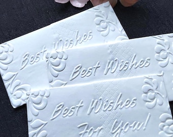 10 pañuelos / Patrón 183 / Pañuelos Lágrimas de Alegría, recuerdo de fiesta, celebración, hechos a mano, mejores deseos