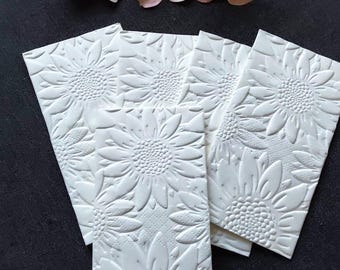 10 pañuelos/ Patrón 225/ Pañuelos Lágrimas de Alegría, recuerdo de fiesta, celebración, hecho a mano, flores de amor