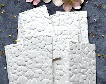 10 pañuelos / Patrón 43 / Pañuelos Lágrimas de Alegría Recuerdos de boda Bautizo Cumpleaños Comunión Celebración Hecho a mano