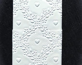 50 pañuelos de papel / enrejado de flores / 103 / Pañuelos de papel Lágrimas de Alegría Recuerdos de boda Bautizo Cumpleaños Comunión Celebración del Día de la Madre