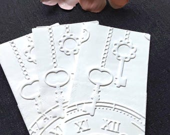 10 pañuelos/ Patrón 217/ Pañuelos Lágrimas de Alegría - Recuerdo de Fiesta - Celebración - Hecho a Mano - Clave para la Hora de la Fiesta