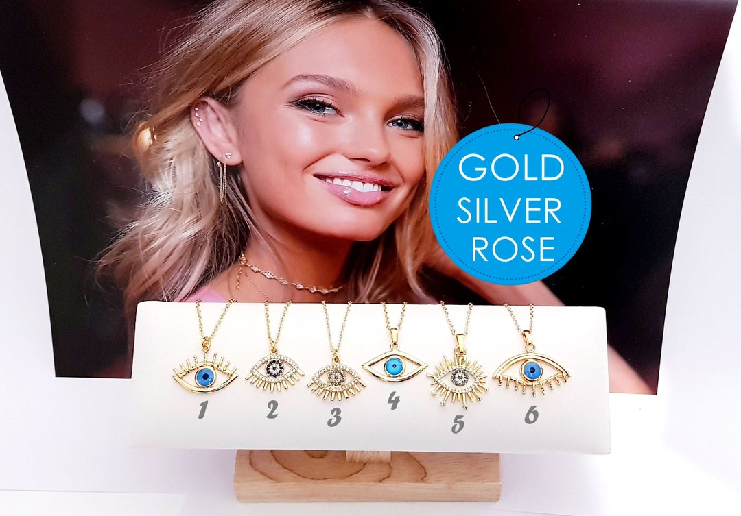 Dainty Evil Eye Necklace, All Seeing Eye Necklace, Evil Eye Jewelry