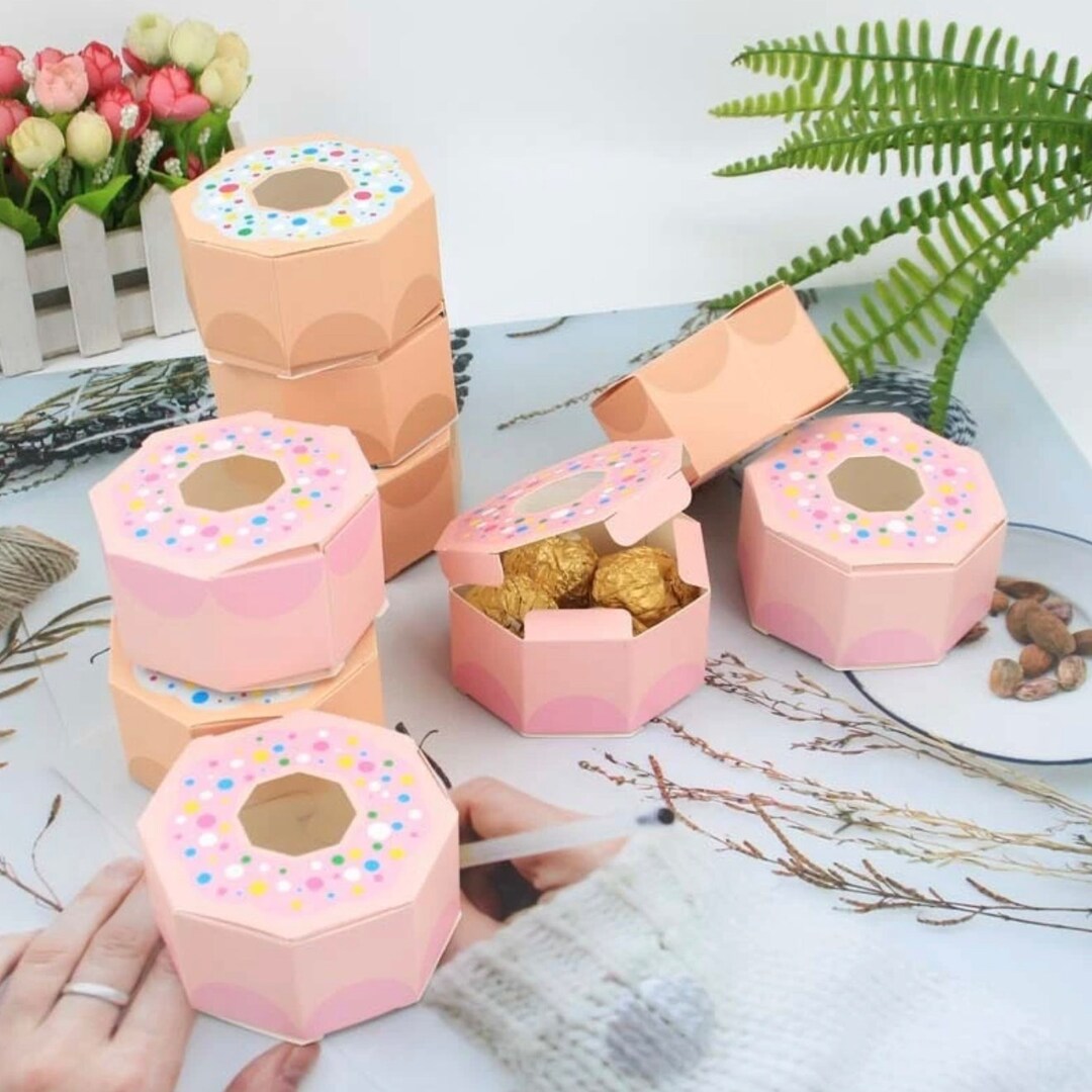 1 Pack Donuts Gift Bags Candy Cookies Packaging Boxes Krafts Etsy