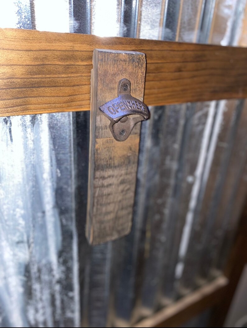 Stave Wall Mount Bottle Opener Etsy