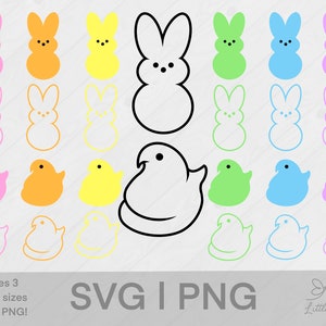 Lapins de Pâques SVG | Poussins de Pâques svg | lapin de Pâques png | poussins de Pâques png | Fichier de coupe cricut de Pâques | fichiers svg de Pâques