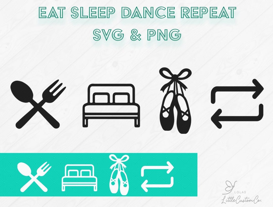 Eat Sleep Dance Mouse Pad - Fun Dancer Text Design For Desk And Computer Use
