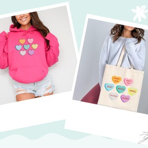 Conversation Hearts | Candy Hearts SVG Cut Files | Valentines Day ...
