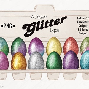 Oeufs scintillants PNG | oeufs de Pâques png | paquet png de Pâques | étiquettes de panier de Pâques | Autocollants de Pâques | Fichiers png d'étiquette de nom de panier de Pâques