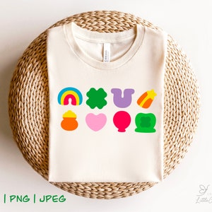 Amuletos de la suerte SVG / Amuletos de la suerte PNG / Día de San Patricio SVG / Día de San Patricio PNG / Traje de San Patricio / Archivos de corte Cricut / Trébol SVG