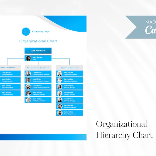 Flowchart Organizational Chart for Business Company Chart Corporate Hierarchy Chart Board of Directors Chart Template Organigram Canva