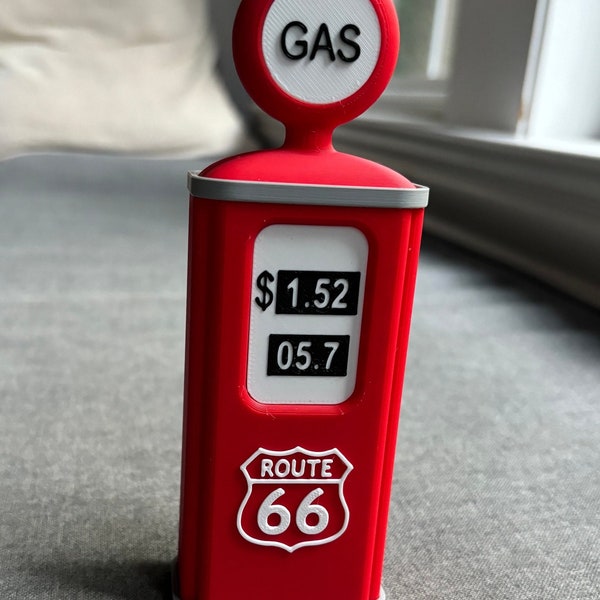 3D Printed Route 66 Gas Pump Charging Station