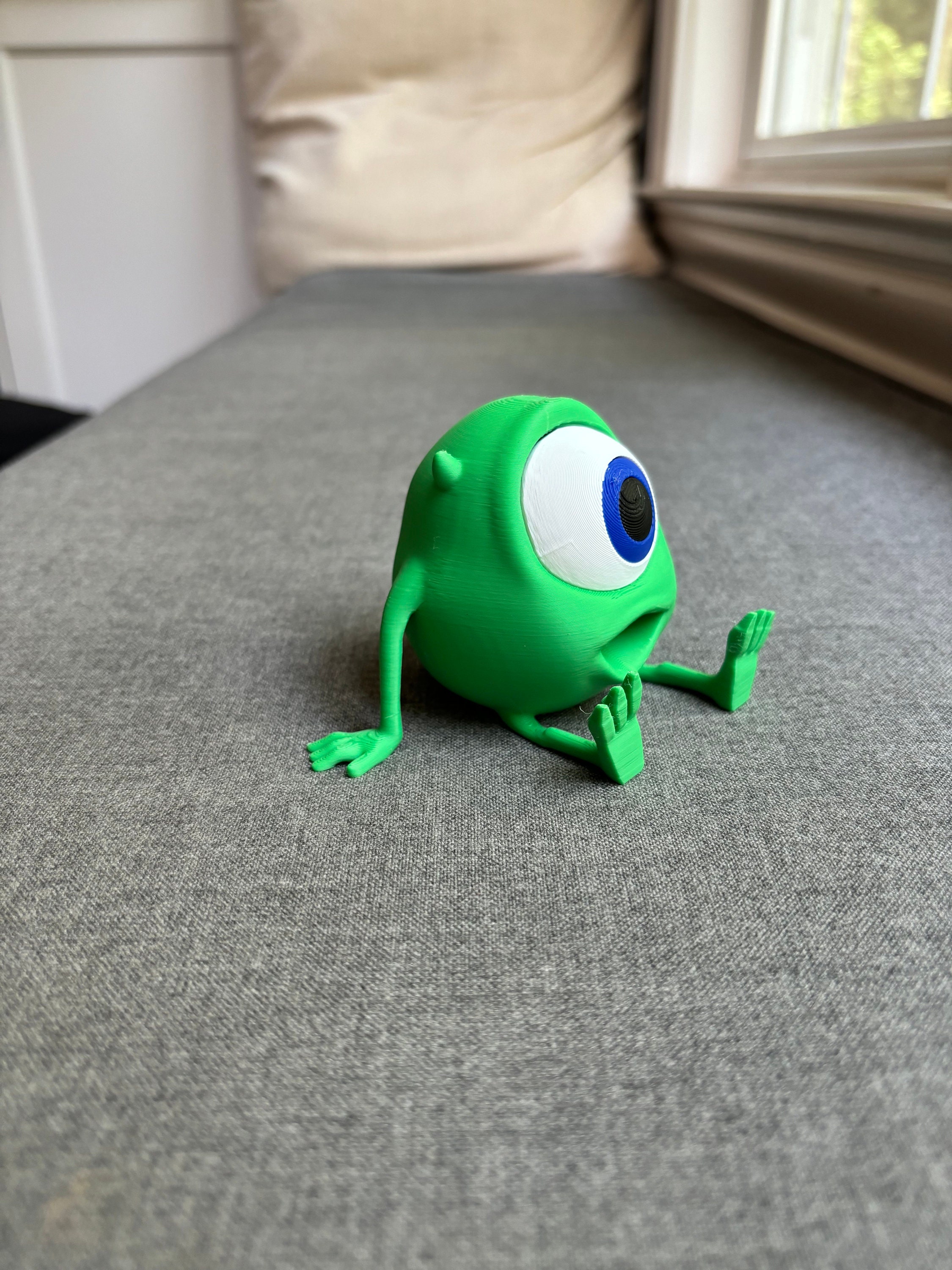 3D Printed Mike Wazowski Figurine - Etsy