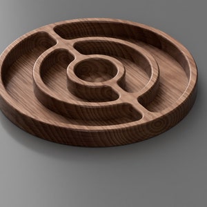 Circular Tray CNC Files | SVG, Dxf, Eps, PDF, Ai