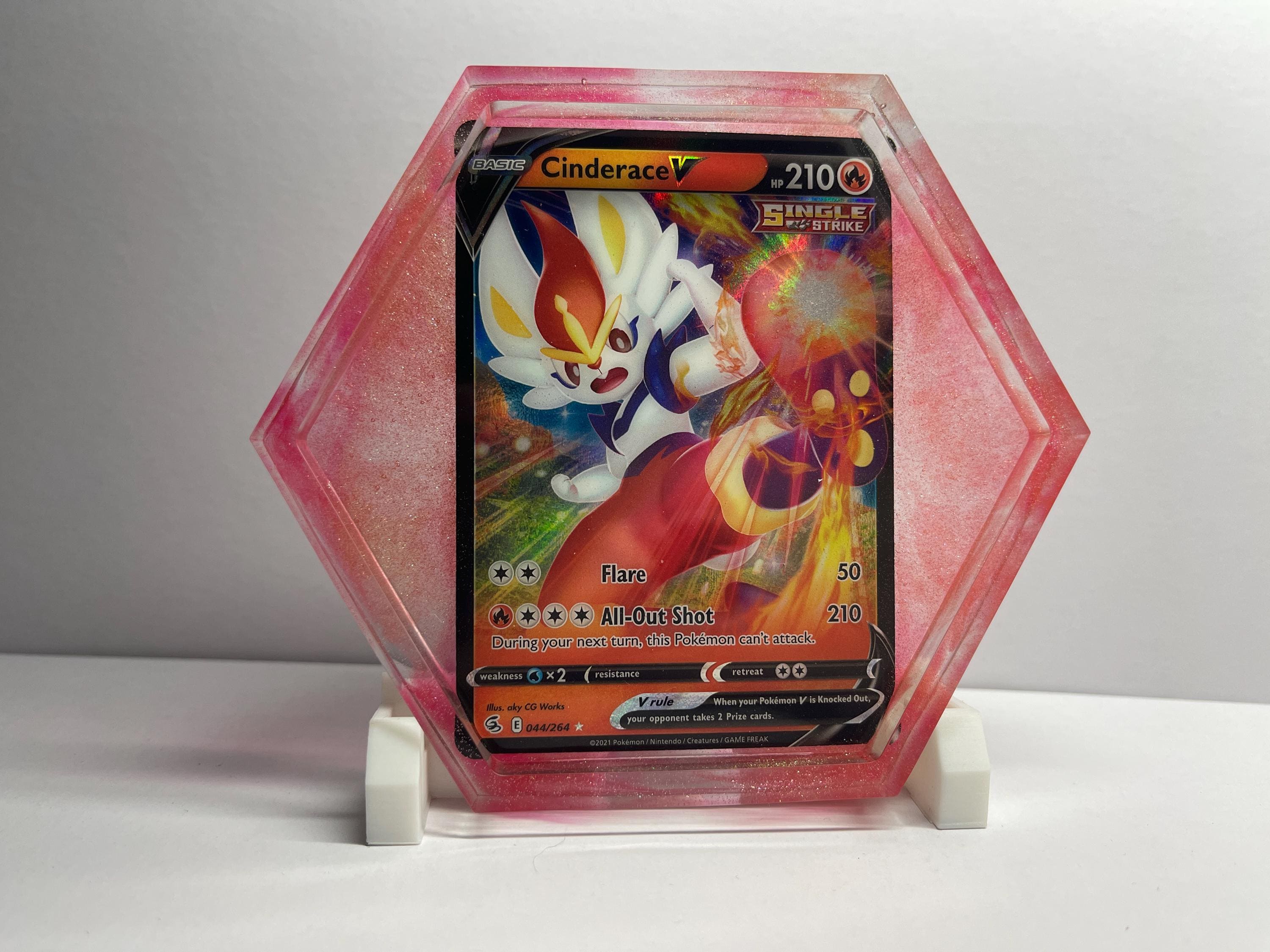 Cinderace V Pokemon Card Coaster | Cold Drink Holder | Decor | Handmade -  Etsy