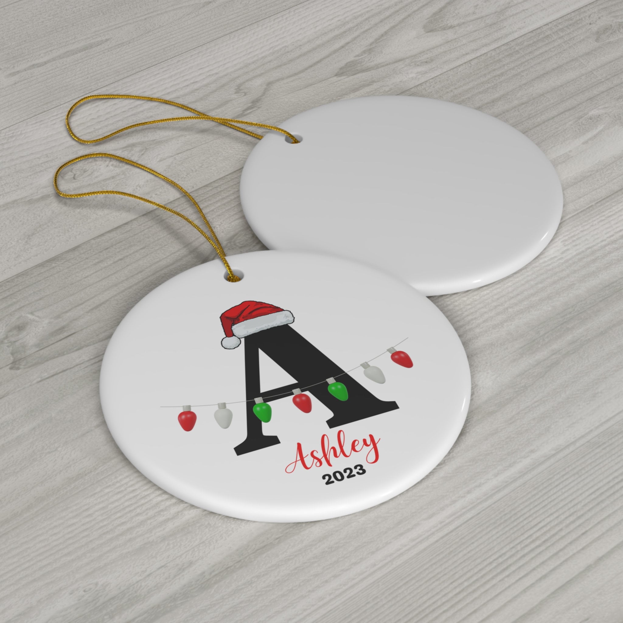 Personalized Ceramic Ornament, Custom Ornament, Christmas Ornament ...