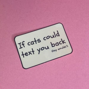 Sticker katten niet sms'en