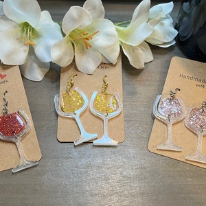 Wine Glass Earrings