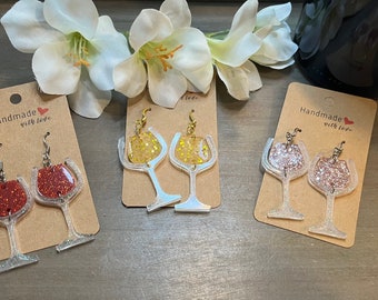 Wine Glass Earrings