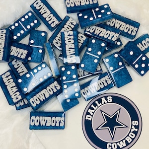 Custom Dallas Cowboys Inspired Dominoes Set