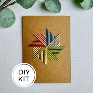 Zestaw do haftu ręcznego Pinwheel, haftowany Pinwheel, zestaw do haftu DIY, zestaw do szycia dla początkujących, projekt szycia dla dzieci