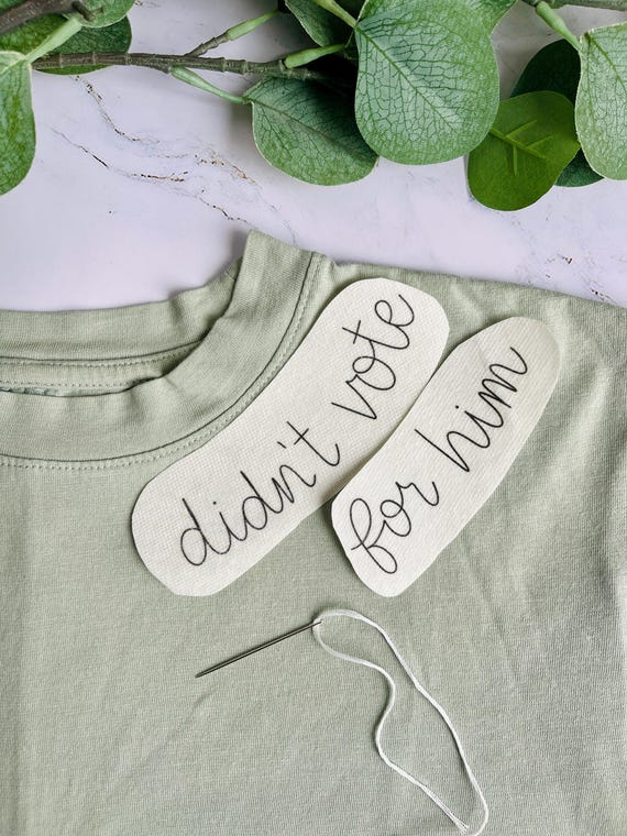 KIT schema colletto ricamo per principianti, parole da incollare e