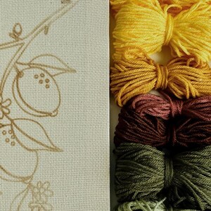 Lemon Tree Punch Needle Kit, Rug Hooking DIY, Yellow Embroidery Yarn Craft, Mindful Hand Habit, Handmade Kitchen Décor, Fiber Art Project image 5