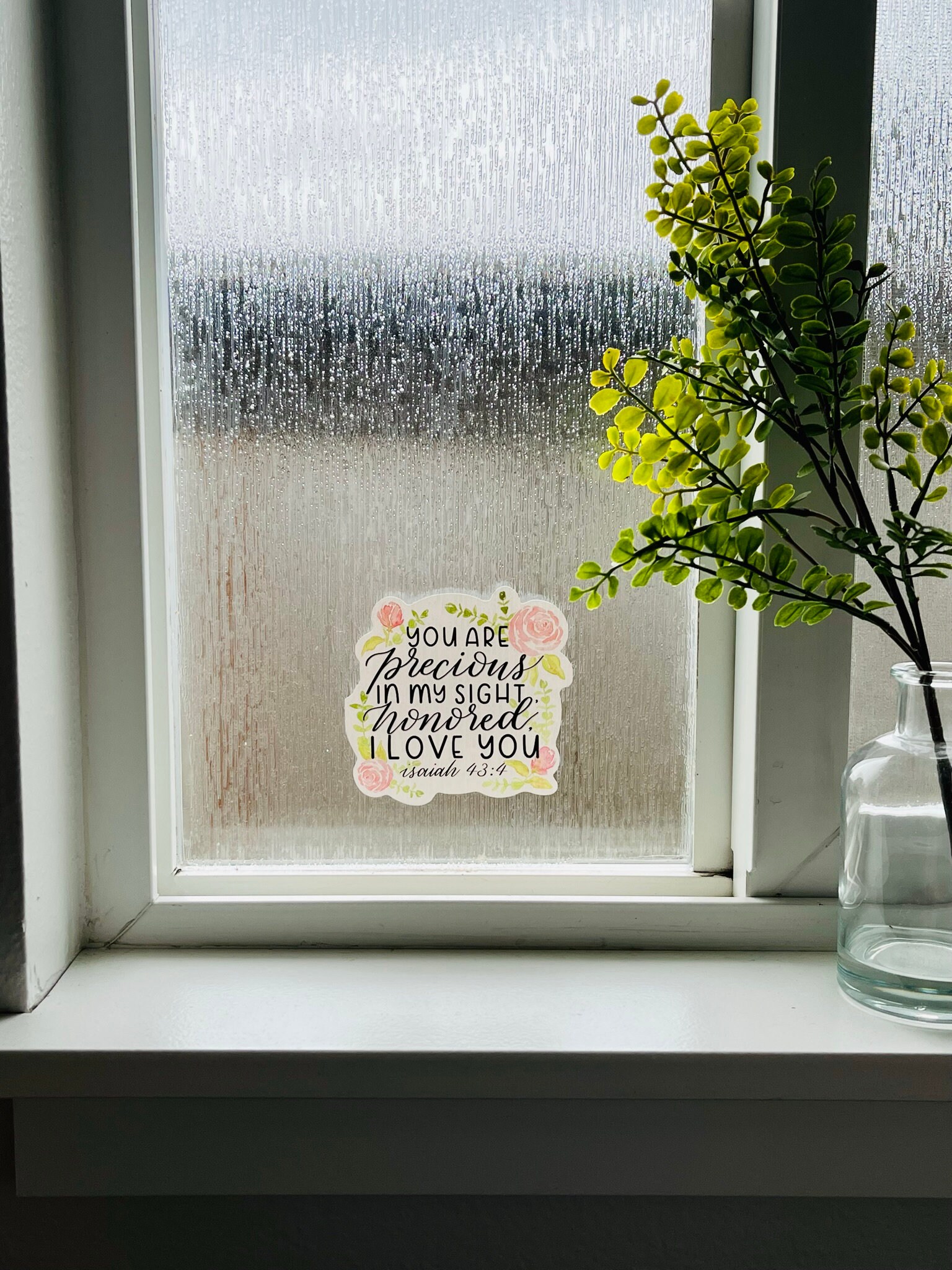 Scripture Window Clings Love Message From God Mirror Cling, Scripture in Your Mirror, Window ...