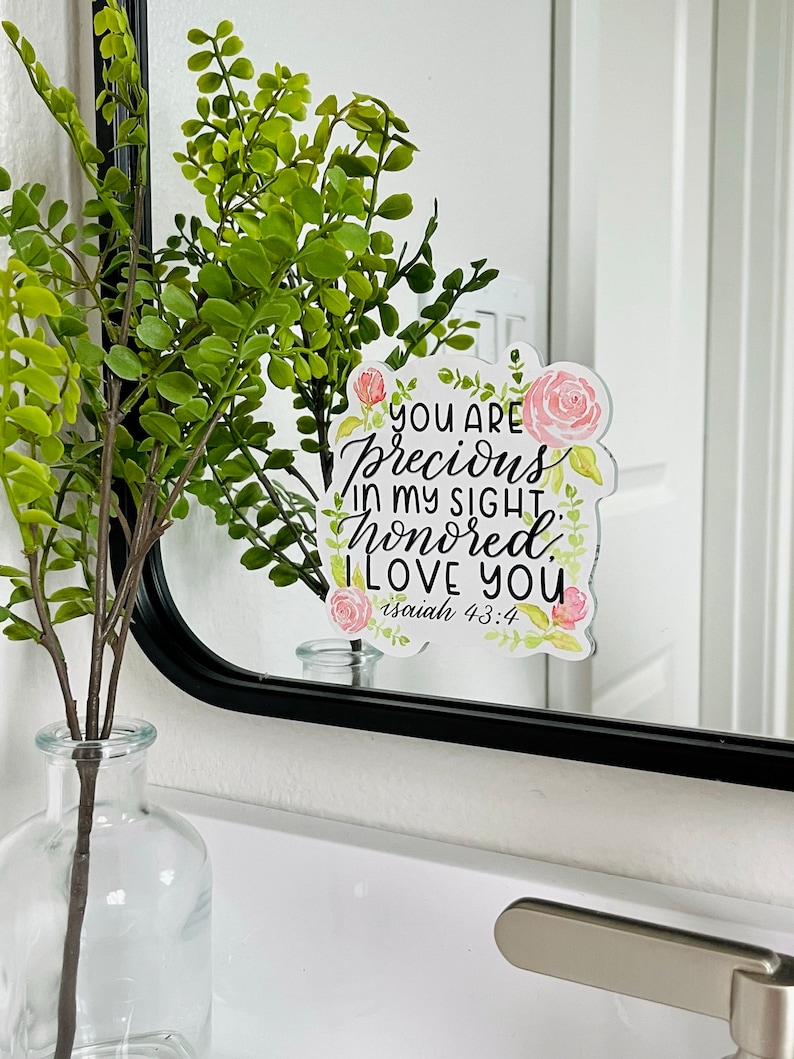 Scripture Window Clings Love Message From God Mirror Cling, Scripture in Your Mirror, Window ...