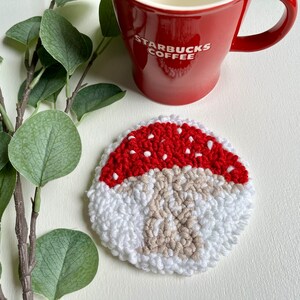 Mushroom Punch Needle Kit, Beginner Yarn Rug Hooking DIY, Do It ...