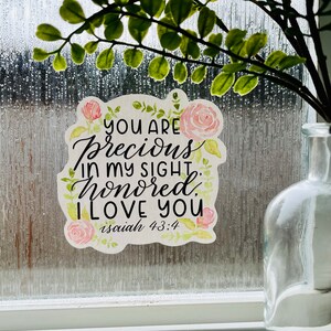 Scripture Window Clings Love Message From God Mirror Cling, Scripture in Your Mirror, Window ...