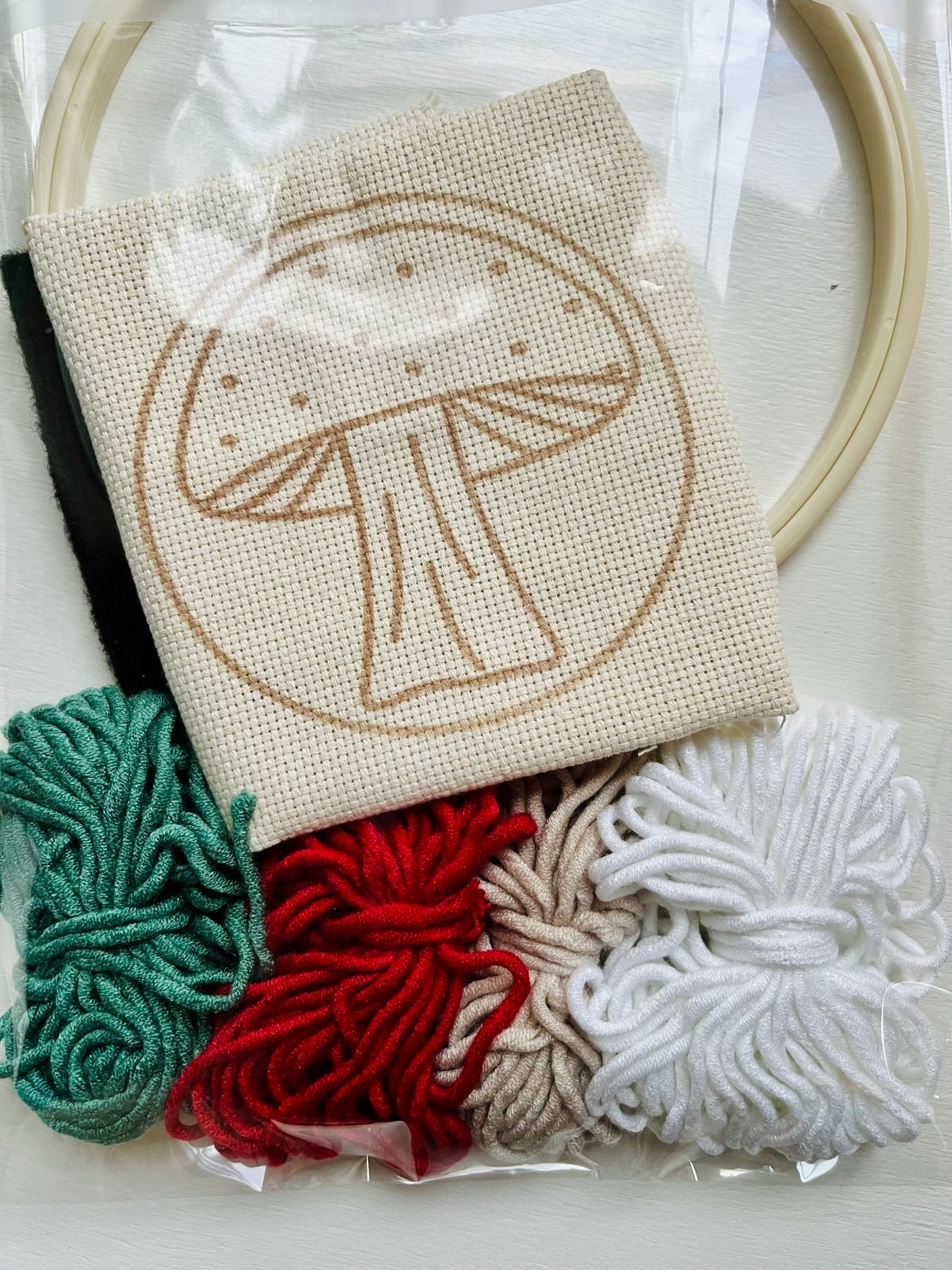Mushroom Punch Needle Kit, Beginner Yarn Rug Hooking DIY, Do It ...