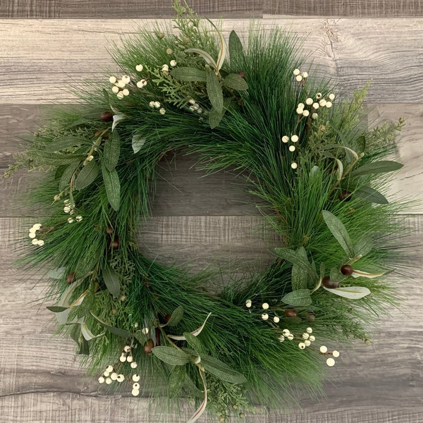 Evergreen Wreath Etsy