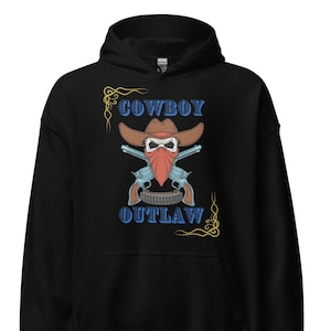Outlaw Cowboy Western Graphic Hoodie