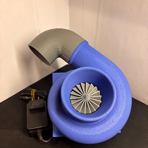 ONE OF A KIND!!! Blue Turbo flow deck fan