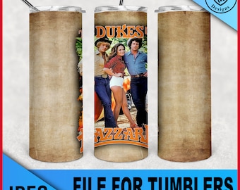 de hertogen van hazzard vintage papier voor tumbler-Png bestand voor sublimatie