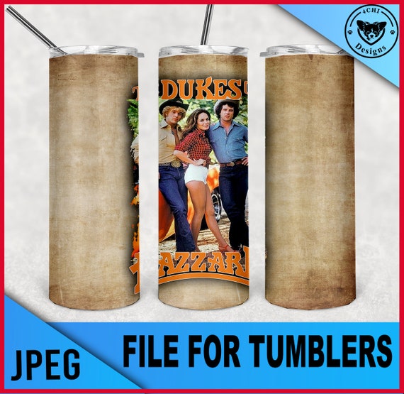 The Dukes of Hazzard Vintage Paper for Tumbler-png File for Sublimation 